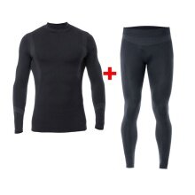 Iron-IC Functional Underwear Set (Trousers + Long-sleeved Shirt) Thermic Black Men