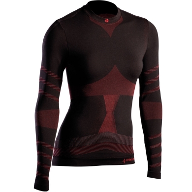 Iron-IC Functional Underwear Long Sleeve Shirt (lightweight and breathable) Performance dark red Women