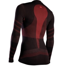 Iron-IC Functional Underwear Long Sleeve Shirt (lightweight and breathable) Performance dark red Women