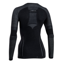 Iron-IC Functional Underwear Long Sleeve Shirt (Merino Wool) Performance Black/Grey Women