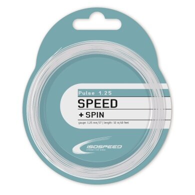 IsoSpeed Tennis String Pulse New (Durability+Power) white 12m Set