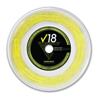 IsoSpeed Tennis String V18 (Control+Touch) yellow 200m roll