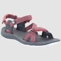 Jack Wolfskin Sandal Lakewood Ride with Neoprene Padding grey/pink Women