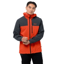 Jack Wolfskin Hiking Functional Jacket Go Hike (wind-/waterproof) red/grey Men