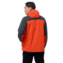 Jack Wolfskin Hiking Functional Jacket Go Hike (wind-/waterproof) red/grey Men