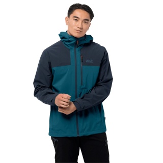 Jack Wolfskin Hiking Functional Jacket Go Hike (wind-/waterproof) dark blue Men