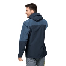 Jack Wolfskin hiking jacket Peak (very waterproof, windproof, PFC-free) dark blue Men