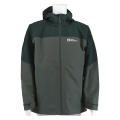 Jack Wolfskin Winter Jacket Glaabach 3in1 2024 (waterproof, windproof, with fleece inner jacket) dark green men's