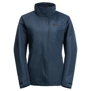 Jack Wolfskin All-Season Jacket Geisshorn 3in1 (water/windproof, breathable, warm) navy blue Women