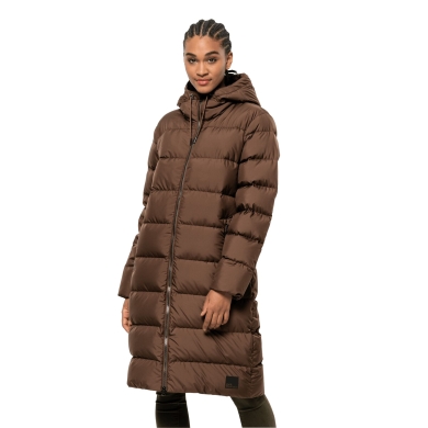 Jack Wolfskin Winter Down Coat Frozen Palace Coat (windproof, water-repellent, PFC-free) brown Women