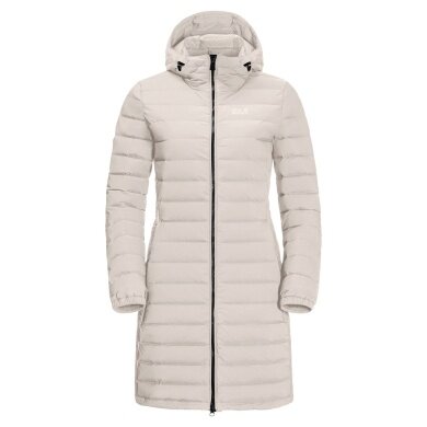 Jack Wolfskin Winter Down Coat Glowing Mountain Coat (windproof, warm, PFC-free) light grey Women