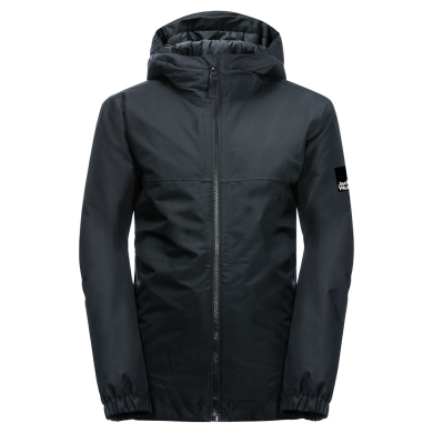 Jack Wolfskin Winter Jacket Spirit 2L (waterproof, windproof, breathable, robust) black Youth