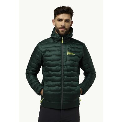 Jack Wolfskin Winter Down Jacket Passamani 2024 (very warm, windproof, lightweight) dark olive green men's