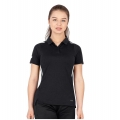 JAKO Sport Polo Challenge (Polyester Stretch Jersey) black mottled/white Women