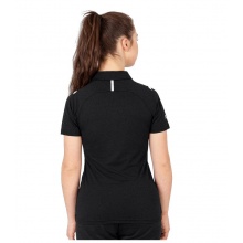 JAKO Sport Polo Challenge (Polyester Stretch Jersey) black mottled/white Women