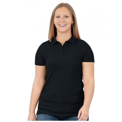 JAKO Sport Polo Organic Stretch (Organic Cotton) black Women