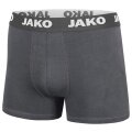 JAKO Boxershort Basic (95% Cotton) Underwear anthracite grey Men - 2 Pieces