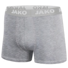 JAKO Boxershort Basic (95% Cotton) Underwear Grey Men - 2 Pieces