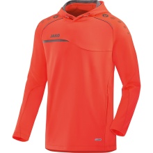 JAKO Hoodie Prestige neon red/grey Men