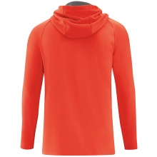 JAKO Hoodie Prestige neon red/grey Men