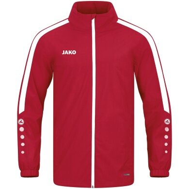 JAKO All-Weather Jacket Power (100% Polyester, wind and water-repellent material) red Men