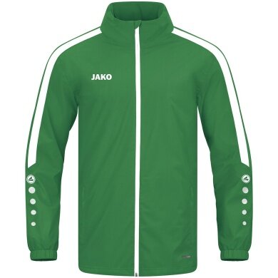 JAKO All-Weather Jacket Power (100% Polyester, wind and water-repellent material) green Men