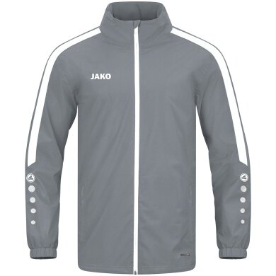 JAKO All-Weather Jacket Power (100% Polyester, wind and water-repellent material) dark grey Men