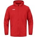 JAKO All-Weather Jacket Team 2.0 (100% Polyester, water-repellent outer material) red Men