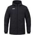 JAKO Coach Jacket Team with Hood (100% Polyester, water-repellent outer material) black Men