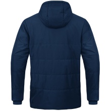 JAKO Coach Jacket Team with Hood (100% Polyester, water-repellent outer material) navy blue Men