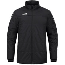 JAKO Coach Jacket Team (100% Polyester, water-repellent outer material) black Men