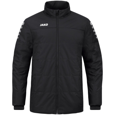 JAKO Coach Jacket Team (100% Polyester, water-repellent outer material) black Men