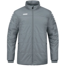 JAKO Coach Jacket Team (100% Polyester, water-repellent outer material) dark grey Men