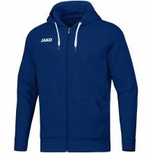 JAKO Leisure Hooded Jacket Base (70% Cotton) Navy Blue Kids