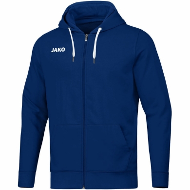 JAKO Leisure Hooded Jacket Base (70% Cotton) Navy Blue Kids