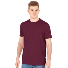 JAKO Leisure T-shirt Doubletex (Polyester/Cotton) Burgundy Men