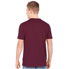 JAKO Leisure T-shirt Doubletex (Polyester/Cotton) Burgundy Men