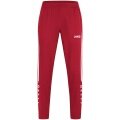 JAKO Sport and Leisure Trousers Power (Stretch-Micro-Twill) long red/white Women