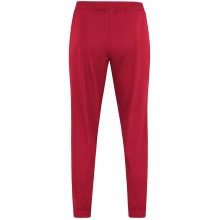 JAKO Sport and Leisure Trousers Power (Stretch-Micro-Twill) long red/white Women