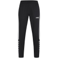 JAKO Sport and Leisure Trousers Power (Stretch-Micro-Twill) long black/white Women