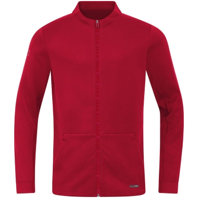 JAKO Leisure Jacket Pro Casual (elastic material, side pockets) red Men