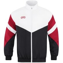 JAKO Leisure Jacket Retro (Stretch-Micro-Twill) black/white/red Men