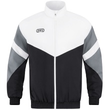 JAKO Leisure Jacket Retro (Stretch-Micro-Twill) black/white/stone grey Men