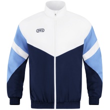 JAKO Leisure Jacket Retro (Stretch-Micro-Twill) black/white/sky blue Men