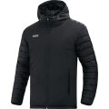 JAKO Hybrid Stadium Jacket Team (water-repellent, thermal insulation) with hood black Men