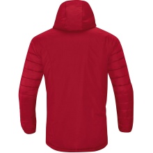 JAKO Hybrid Stadium Jacket Team (water-repellent, thermal insulation) with hood red Men