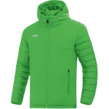 JAKO Hybrid Stadium Jacket Team (water-repellent, thermal insulation) with hood green Men