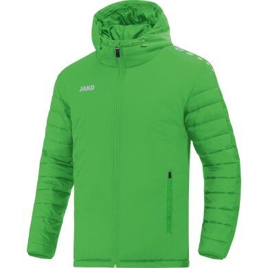 JAKO Hybrid Stadium Jacket Team (water-repellent, thermal insulation) with hood green Men