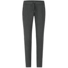 JAKO Jogging Pants Pro Casual (elastic material, side pocket with zipper) long grey Women