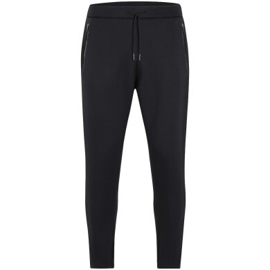 JAKO Jogging Pants Pro Casual (elastic material, side pocket with zipper) long black Men